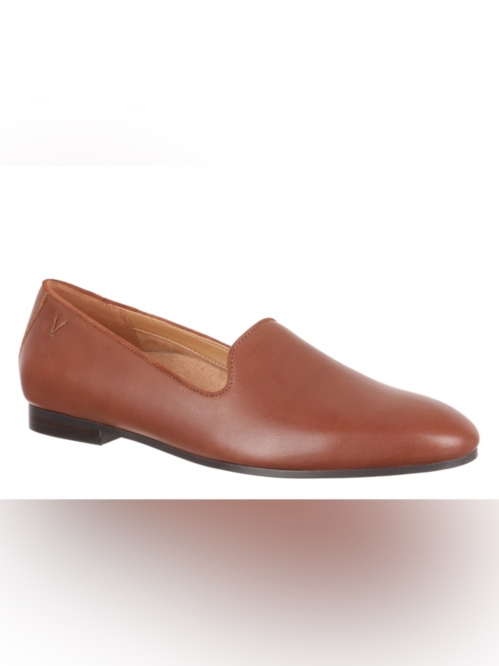 VIONIC WILLA ll NAPPA LEATHER FLATS IN BROWN 7 W WIDE